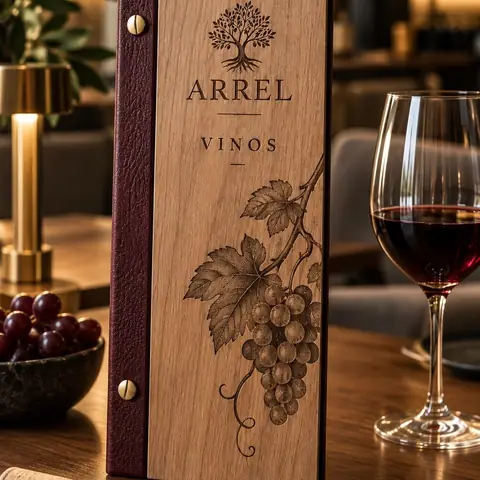 Carta de vinos o cócteles