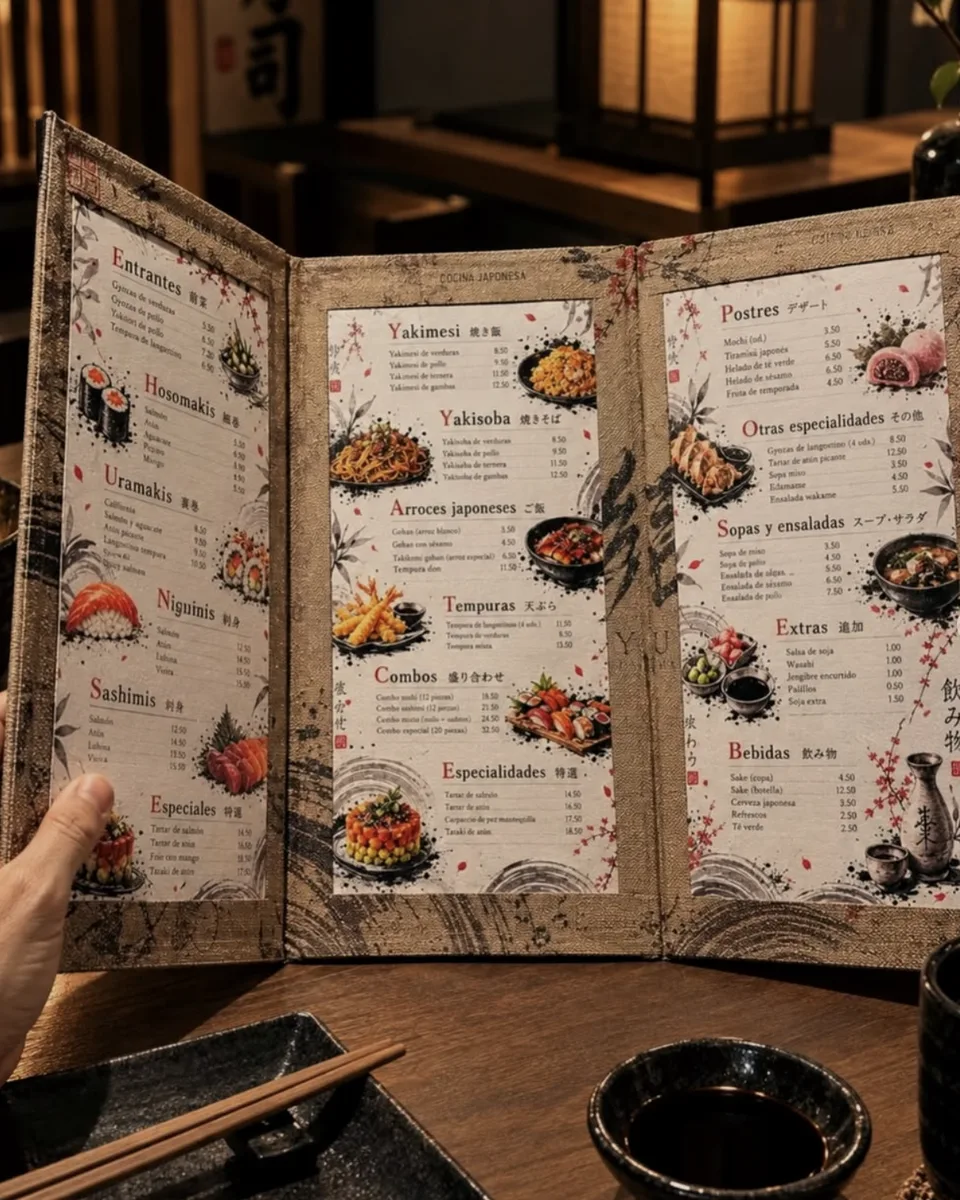 La carta abierta, con sus tres cuerpos